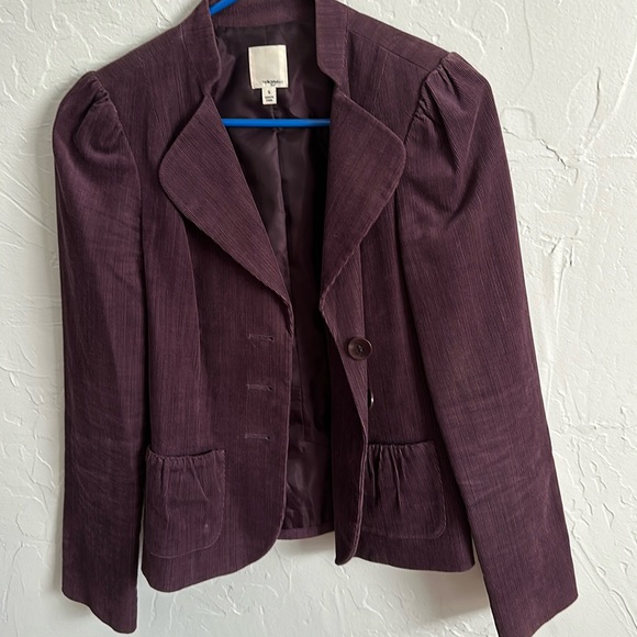 Halogen purple corduroy blazer, size small. - Picture 2 of 7